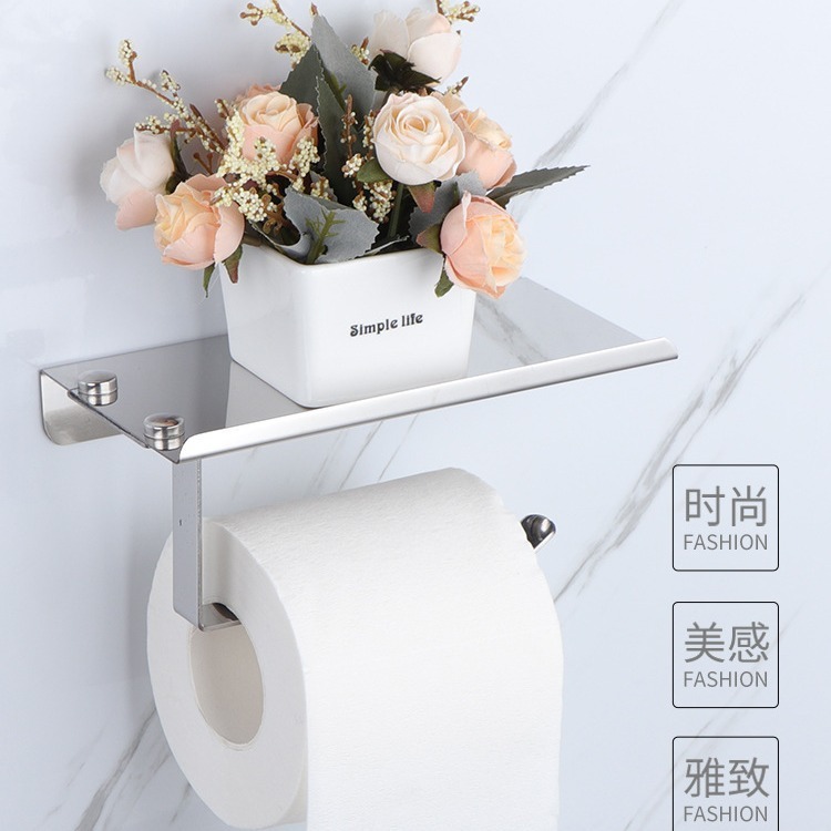 ステンレストイレ壁掛け式ティッシュラックトイレロール紙ラック浴室ティッシュケース卸売り|undefined