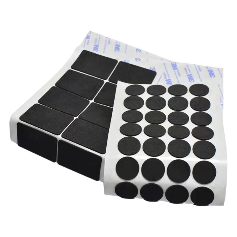 Almohadillas autoadhesivas de EVA para bases de electrodomésticos, antideslizantes, reductoras de ruido, amortiguadoras, almohadillas de esponja de espuma negra, gruesas y duraderas.