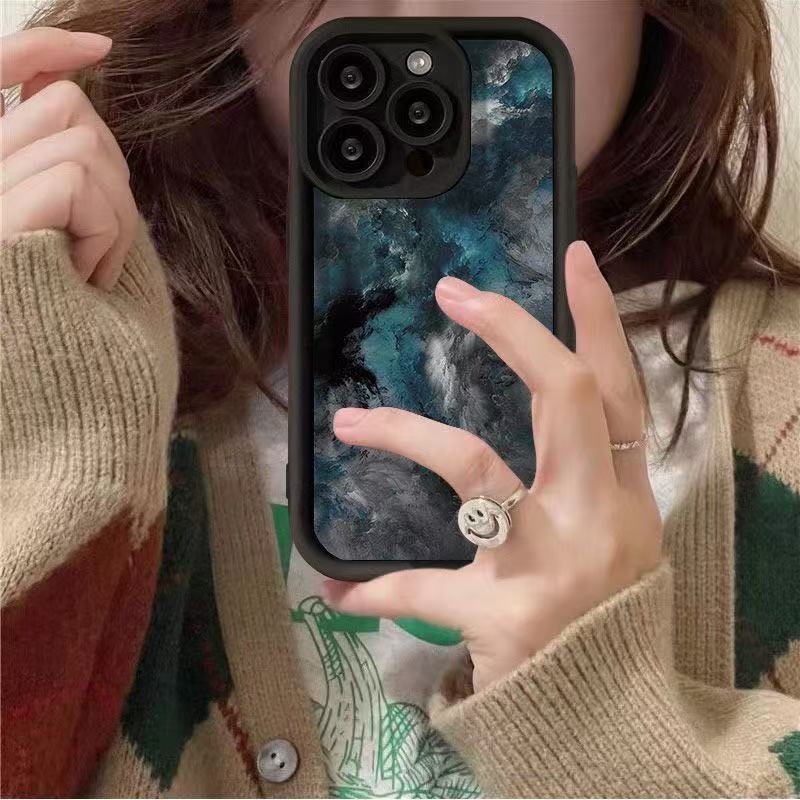 Sky City para iPhone 16pro funda para teléfono móvil Apple 15 anti-caída 14 Europa y América 13promax nuevo 12x