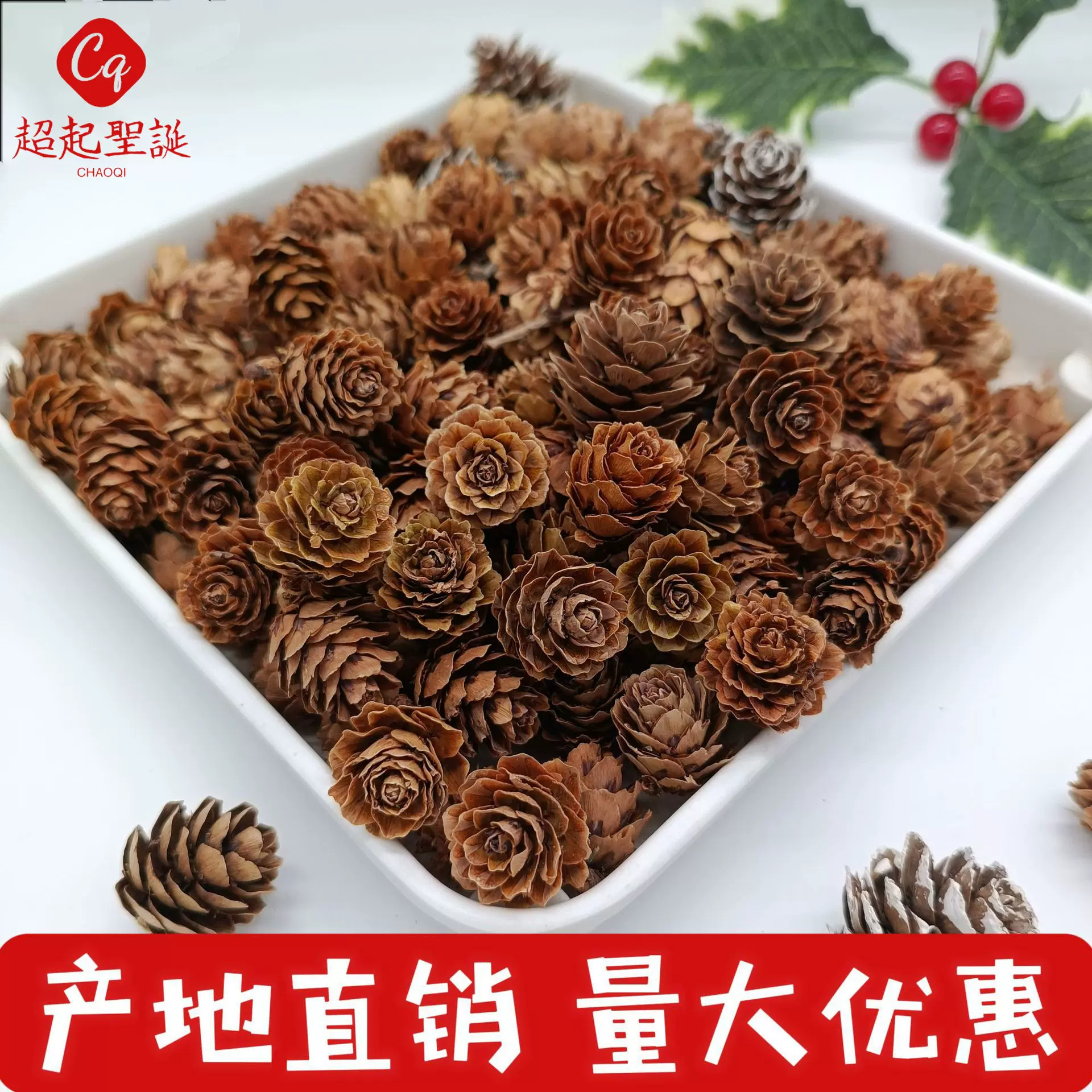 ✅松果落叶松干花客厅摆设拍摄道具手工diy插花摆件装饰家居松果