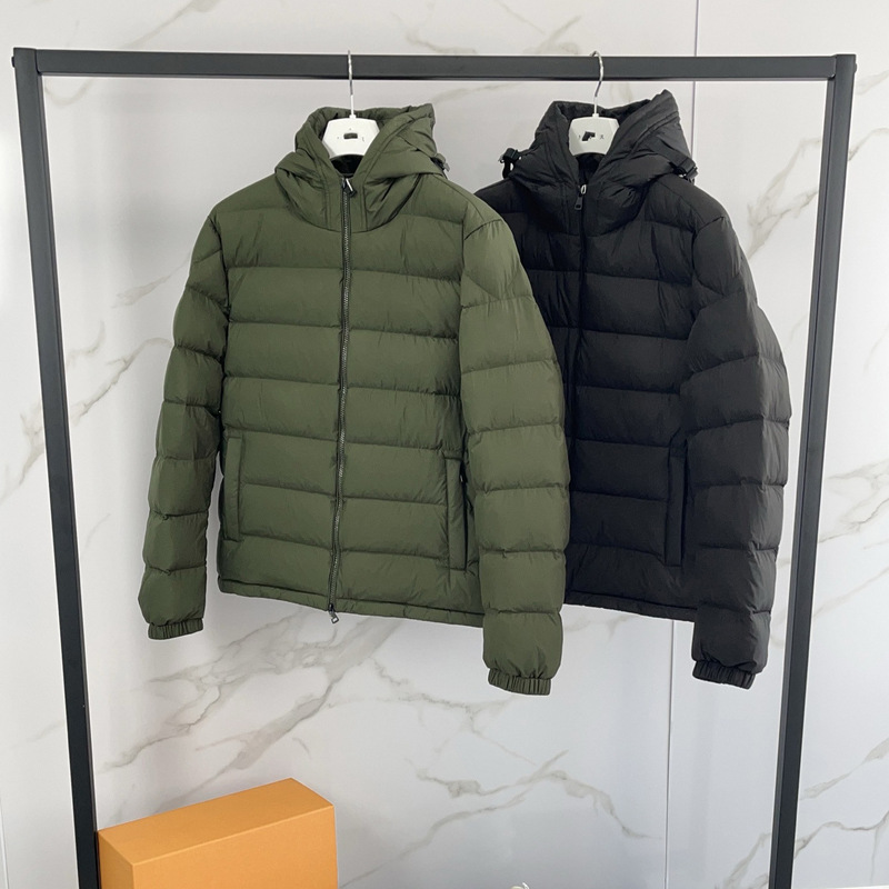 Mengjia high-end version in stock, high-quality 90% white duck down jacket, autumn and winter style, hooded simple puffer jacket for men and women