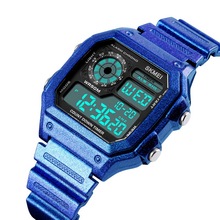 时刻美新款1299时尚电子手表外贸户外运动轻薄学生防水夜光手表