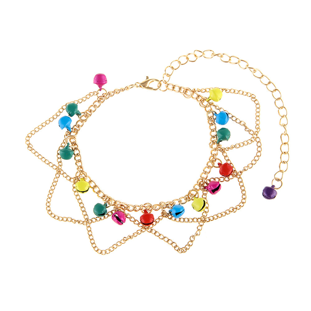 Cavigliera bohemienne con campanelli gioiello da spiaggia donna_voghion.com