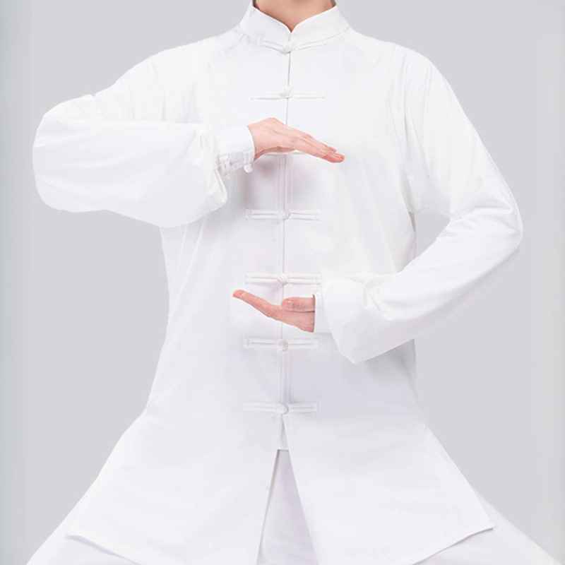 Tai Chi Clothing Tai Chi Practice Clothing for Men and Women New Milk Silk Spring and Summer Eight-Section Brocade Martial Arts Clothing Manufacturer Direct Delivery