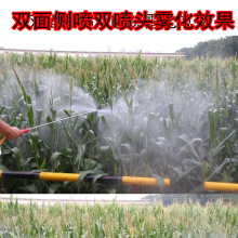 扇形雙面噴頭2頭噴桿/全覆蓋/雙寶寶/大棚//多噴頭電動高壓噴霧器