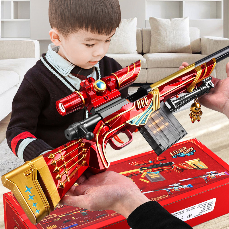 Large M24 Shell-Ejecting Soft Bullet Gun Star Faith Manual Bolt-Action Toy Gun Can Fire Boys' Pubg Sniper Rifle Large M24 Shell-Ejecting Soft Bullet Gun Star Faith Manual Bolt-Action Toy Gun Can Fire Boys' Pubg Sniper Rifle