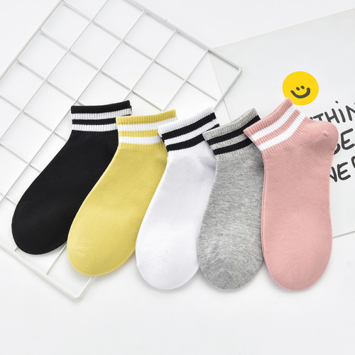 Trendy street style creative two-bar socks cotton socks women's stockings women's ins fashion socks wholesale