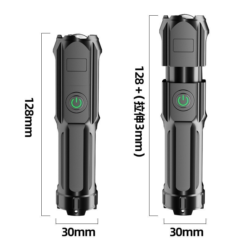 Lintera de luz brillante transfronteriza LED, antorcha de emergencia al aire libre, carga telescópica y enfoque USB, linterna de emergencia doméstica image 5
