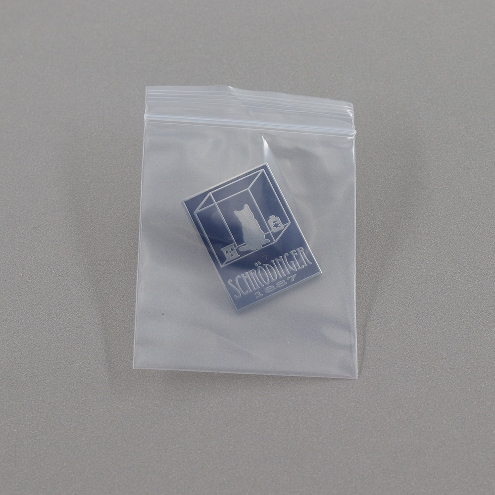 Creative Schrödinger's Cat Science Concept Brooch Quantum Physics Experiment Metal Badge School Bag Pin Accessories