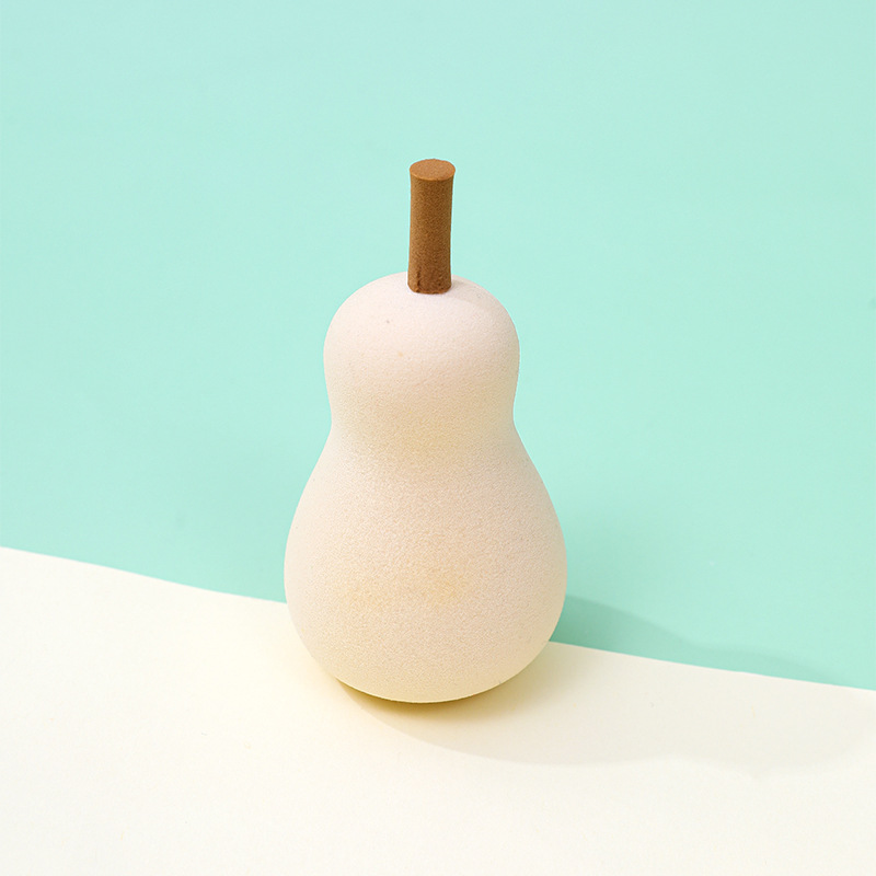Frutas personalizadas huevo de belleza polvo de forma extraña melocotón pera mango limón aguacate maquillaje esponja maquillaje de belleza