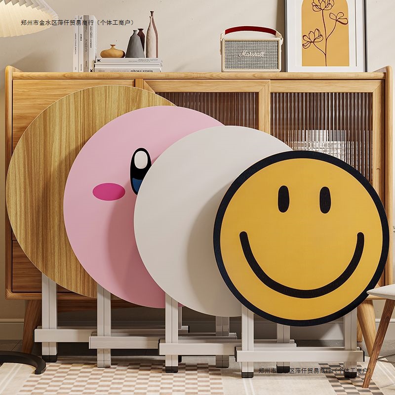 Home Children's Study Table, Writing Desk, Foldable Dining Table, Small Table, Small Apartment Balcony Dining, Simple and Portable