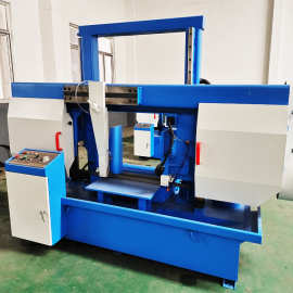 （现货）龙门带锯床4250双立柱金属方钢带锯床 液压半自动