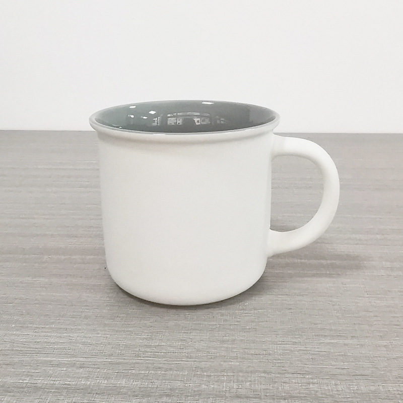 Taza de agua de procesamiento de lotes pequeños tazas de cerámica LOGO taza de agua taza de marca blanca taza de cerámica taza de café