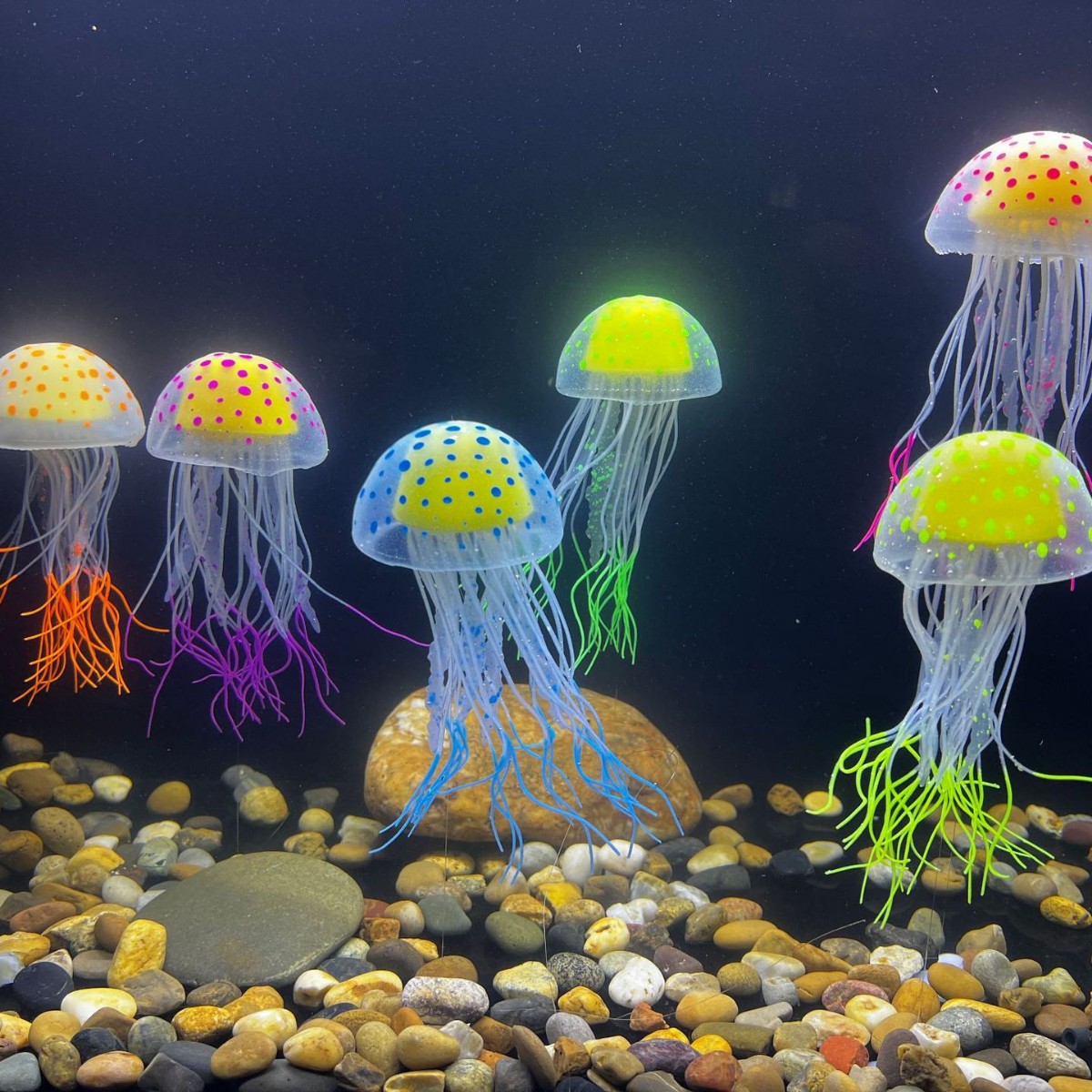 Medusa de luna de mar simulación de medusa de silicona protección ambiental seguridad acuario de peces decoración paisajística fábrica de Dongguan venta al por mayor directa