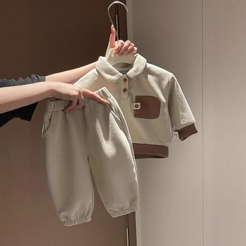 2025 Super Cute and Stylish Baby Clothes for Men and Women, Two-Piece Suit, Split Spring and Autum Sweatshirt Pants