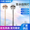 Residential quarters engineering Ears Courtyard Double head 3 Aquatic herb villa Scenery Park Residential quarters High pole lamp