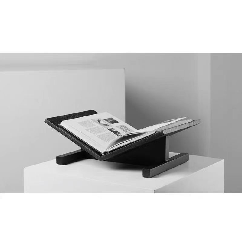 Casual Modern Wooden Leather Bookshelf Magazine Rack Model Room Sales Office Study Hotel Room Ornaments