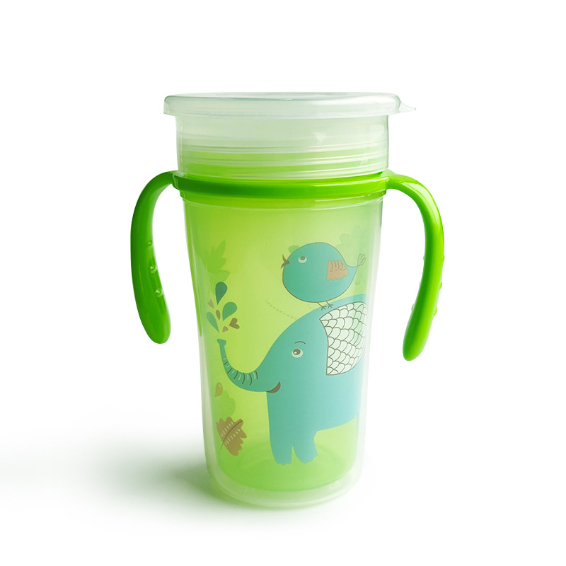 Fabricante de origen Taza de agua para niños Taza de pico de pato Taza de paja Taza de plástico Taza de agua 360 Serie completa de tazas para bebés