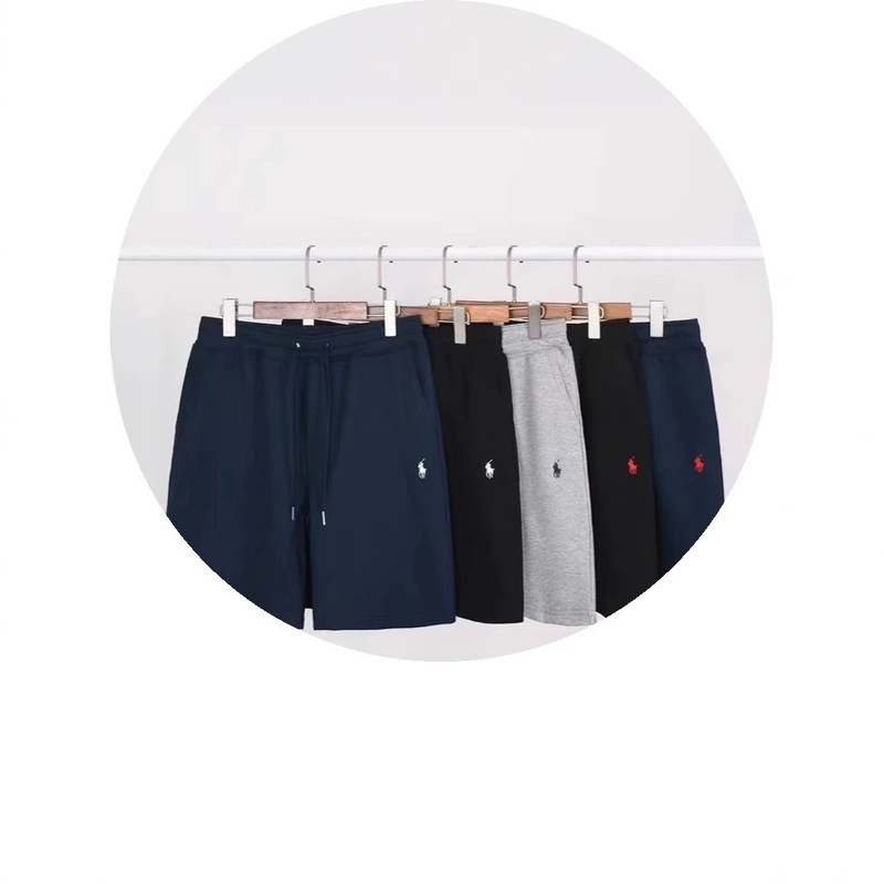 Cross-Border Wholesale of New Rl Pony Embroidered Shorts, Unisex Summer Golf Sports Casual Loose Beach Shorts