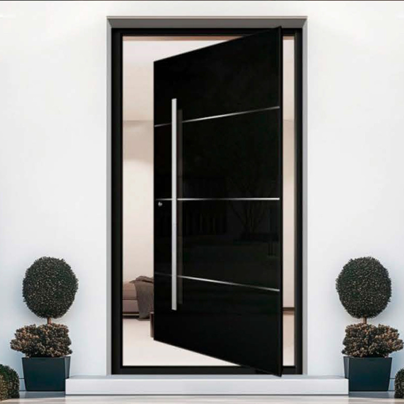 Zinc Alloy Offset Axis Door Manufacturer Wholesale High-End Offset Axis System Doors Aluminum Panel Doors Main Doors Anti-Theft Thermal Insulation Soundproof Doors