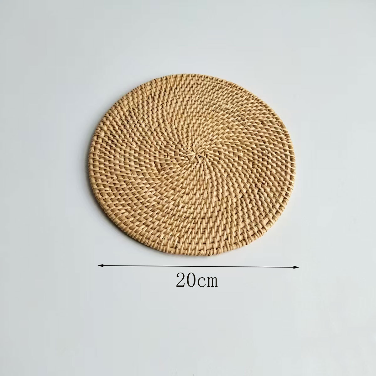 Cojín de ratán Cojín de ratán Cojín de aislamiento térmico Cojín de té de ratán de otoño tejido Cojín de olla de paja Cojín de aislamiento térmico tejido de ratán de restaurante