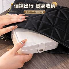 首飾收納盒小巧便攜式旅行出遊抗氧化精緻耳飾項鍊戒指手鍊飾品盒