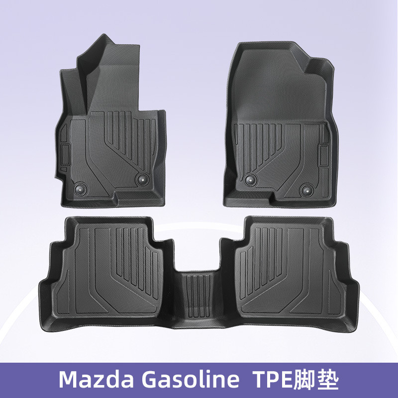 Aplicable a Mazda CX5 combustible 2013 - 2016 3D TPE cojín de pie para automóviles