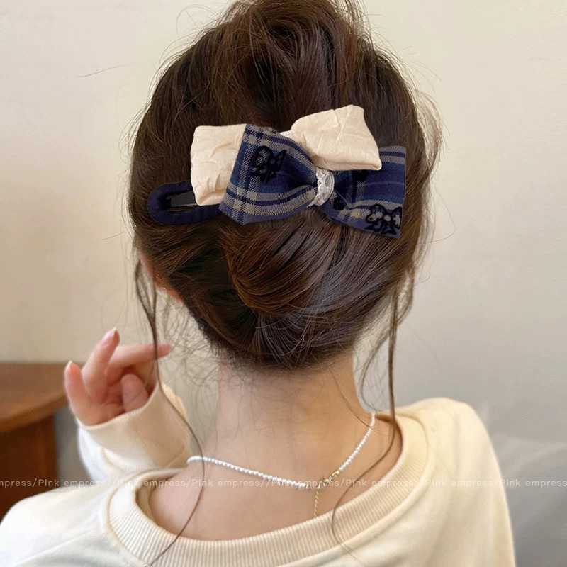蝴蝶结女发量少2025新款发卡女生头饰简约抓夹鸭嘴夹可爱夹子发夹|undefined