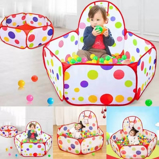 Children's Tent Indoor Game House Baby Crawling Tunnel Drilling Three-Piece Set Household Toys Wave Ocean Ball Pool