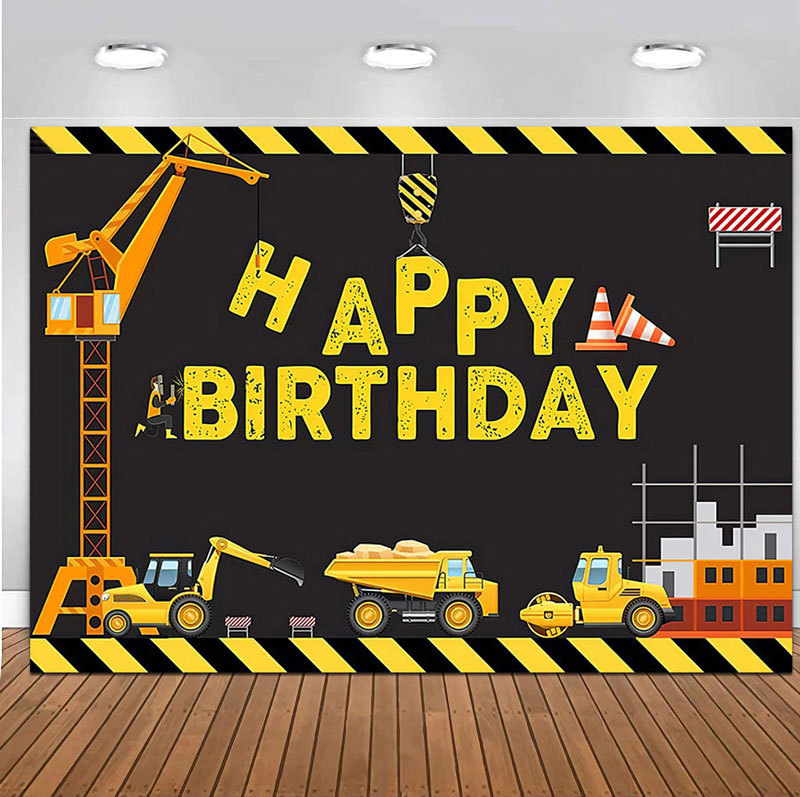 Amazon wish kids birthday party building photography background cloth AliExpress export photography banner 5x3