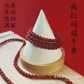 南红玛瑙多层手串手链柿子红玛瑙手链手串素圈男女款工厂批发南红