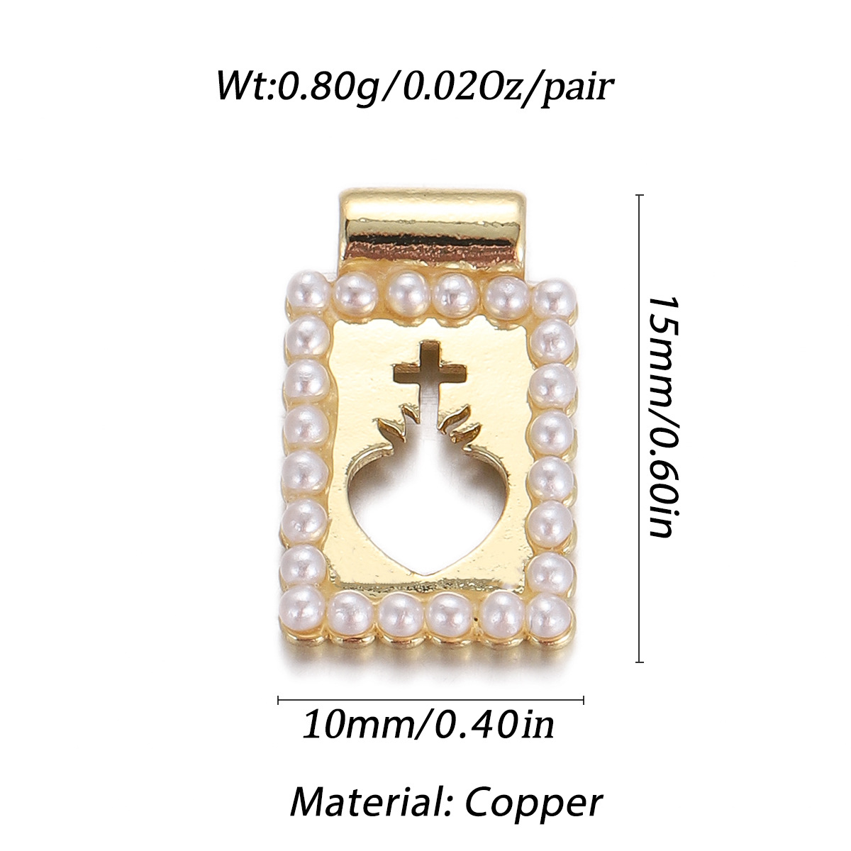 2g Weight Pendant, Chain Jewelry Making Type 15*13mm Jewelry Making Size DIY Jewelry Accessories Classification 1 Piece Quantity Copper Material Letter, Heart Shape Pattern Plating Design Vintage Style, Classic Style Style 1 Piece 15*13mm Copper Letter Heart Shape Pendant Chain 1