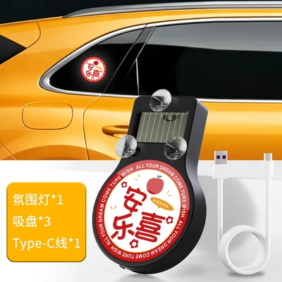 LED warning light, triangular – Other lights - solar-suction-cup-light-peace-and-joy