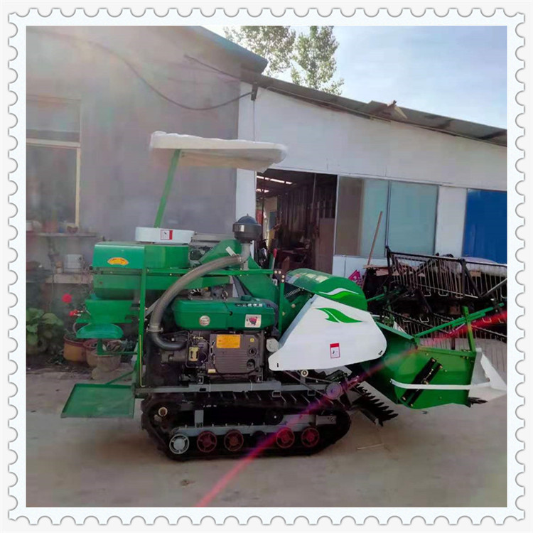 农业机械 4LZ-1.0A大豆水稻联合收割机  20HP1.2米割幅履带收割机
