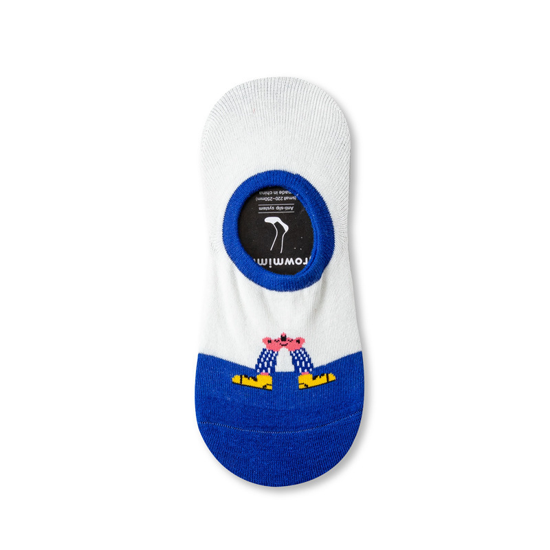 Nuevo estilo coreano original pequeño monstruo calcetines invisibles personalidad moda calcetines ins dulce barco Calcetines hombres y mujeres calcetines invisibles