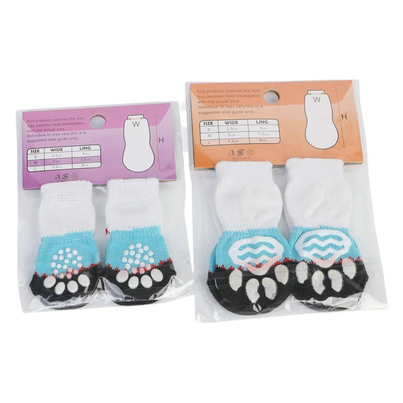 Factory Direct Pet носки для собак носки с защитой от царапин, грязные теплые хлопковые носки, хлопковые носки с плюшевым мишкой