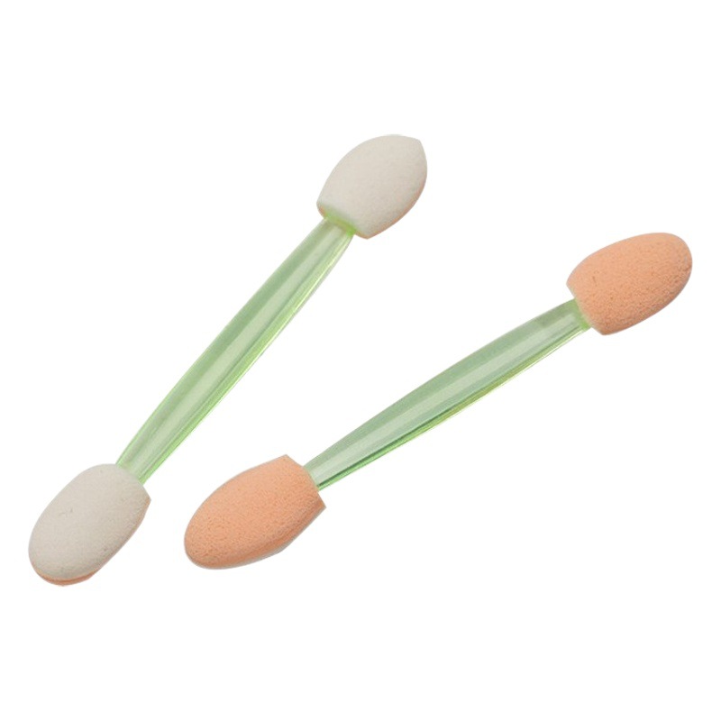 Directo de fábrica de doble cabeza de látex de sombra de ojos palo de sombra de ojos cepillo cuadrado caja de sombra de ojos palo de maquillaje cepillo de maquillaje herramientas