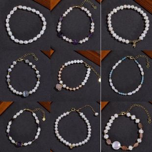 Wholesale Natural Freshwater Pearl Bracelet Women's High-end Sense ins Niche Simple All-match Bracelet Live Explosions Bracelet