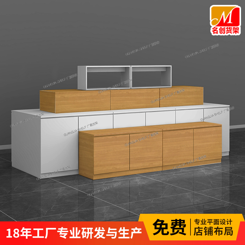 名创款精品百货优品玩具文具店货架展示架宠物用品潮玩商城岛台柜