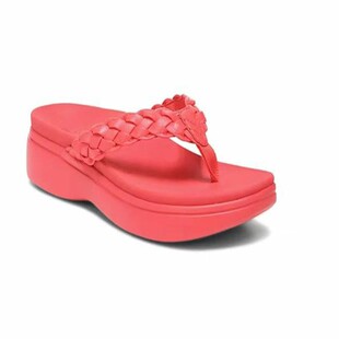 Summer Wedge-Heeled Thick-Soled Flip-Flops for Women 2025 New Soft-Soled Flip-Flops Beach Vacation Sandals Dropshipping