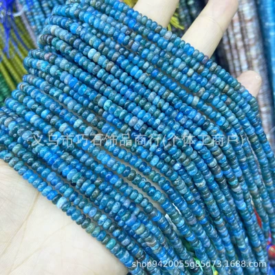 Spacer Beads Loose Beads DIY – Zərgərlik ara hissələri - natural-apatite-24mm
