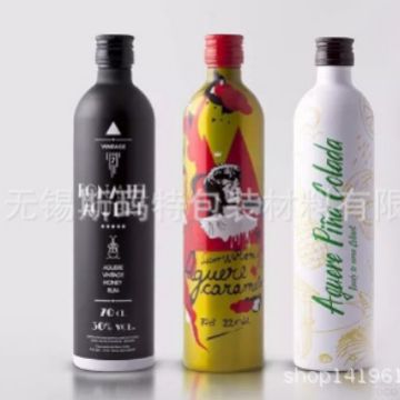 500ml 毫升葡萄酒发酵酒红酒金属铝瓶包装