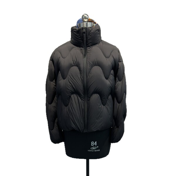 Velvet demi-season down jacket