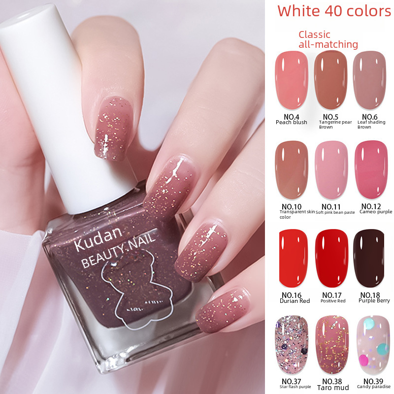 Nail polish with long-lasting, oven-free, ice-shine, non-peeling, oily nail polish for wholesale, cross-border fast-drying nail polish