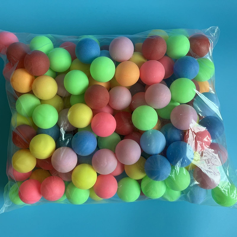 Матовый цветной мяч для настольного тенниса 40 мм, бесшовный, для игр, активности, игровых площадок, машины для распыления мячей, семейной лотереи, DIY мяч