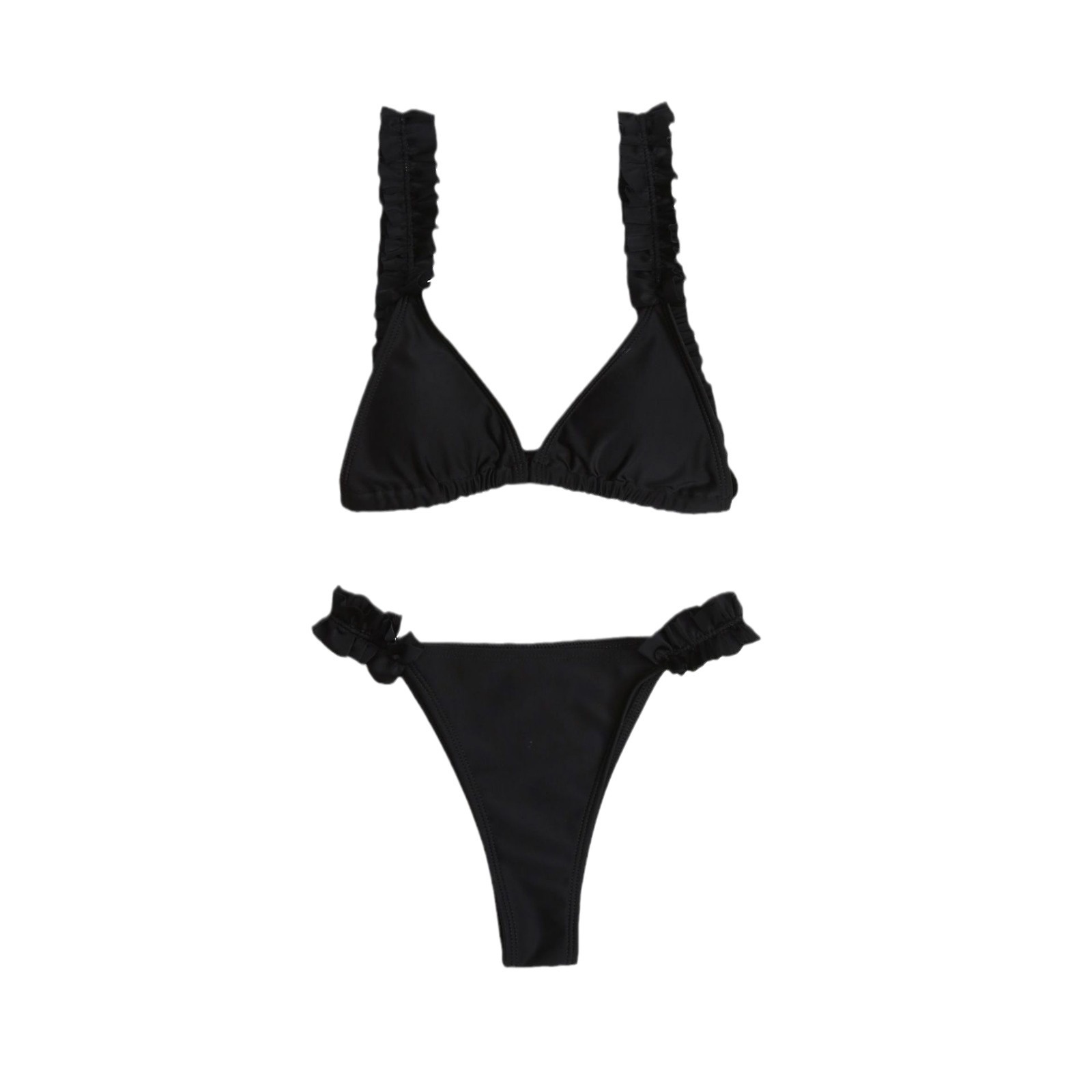Shine New European and American Ruffled Sexy Bikini ebay Amazon Explosion Women's Swimsuit Bikini SP056