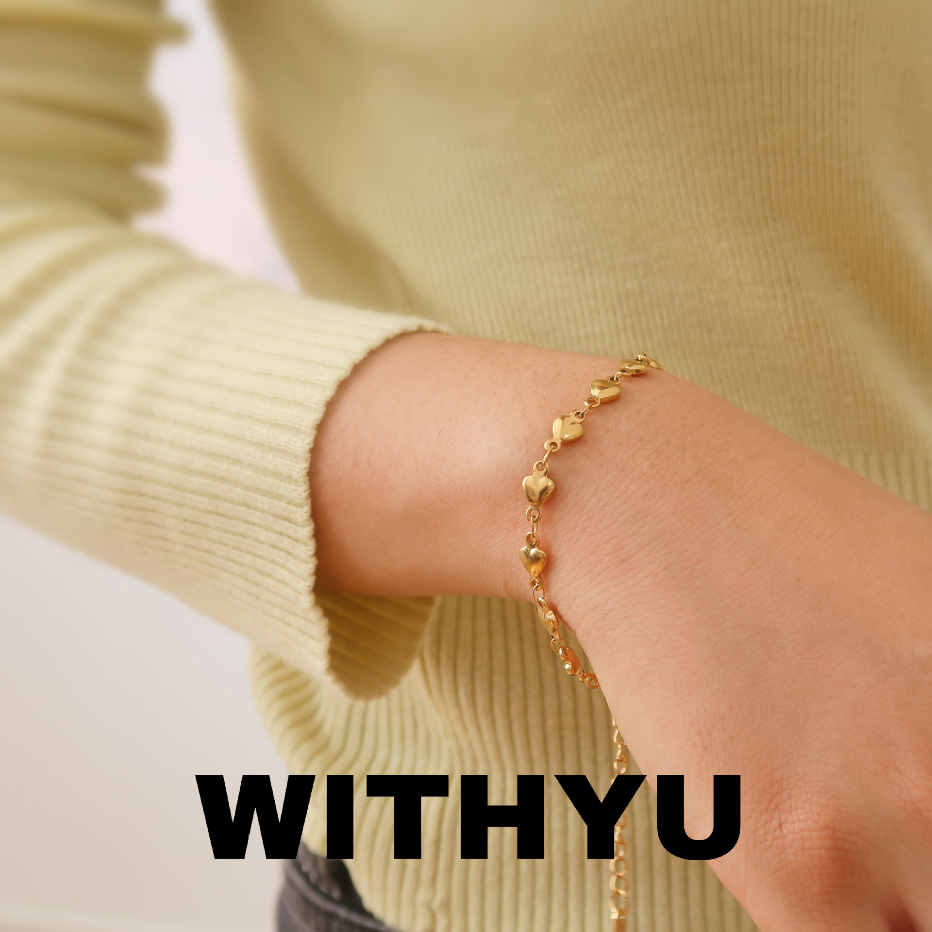 5g Weight Bracelets, Necklace Classification 1 Piece Quantity Daily Occasion Titanium Steel Material Heart Shape Pattern Women's Gender Plating Design Simple Style Style Titanium Steel Simple Style Heart Shape Plating Bracelets Necklace 10
