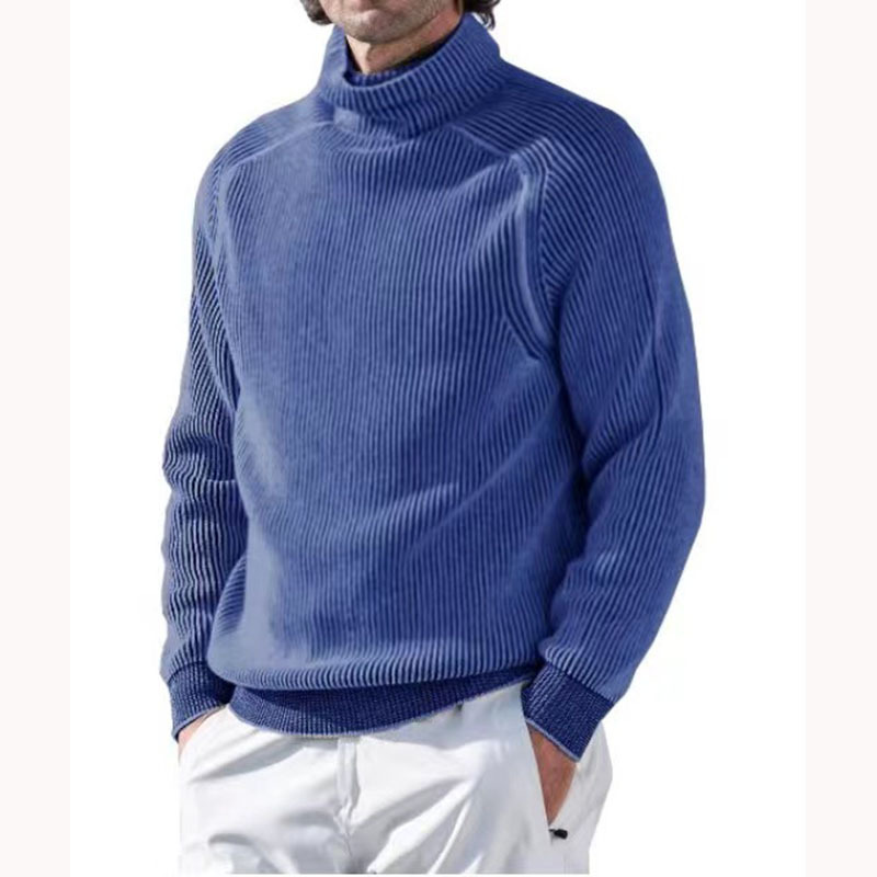 2023 New Plus Size Men's Hot Style Sweaters Pullover High Neck Collar Warm Bottoming Shirt Fleece Sweater Tops_voghion.com