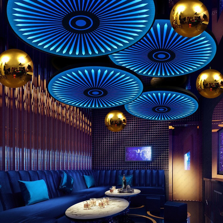 Bar de atmósfera de luces, bar de lluvia, bar de música colorida, bar de barbacoa, tienda de hot pot, iluminación decorativa superior