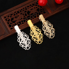 鐵花片橢圓鴨嘴夾祥雲髮夾diy古風手作兒童漢服頭飾材料飾品配件